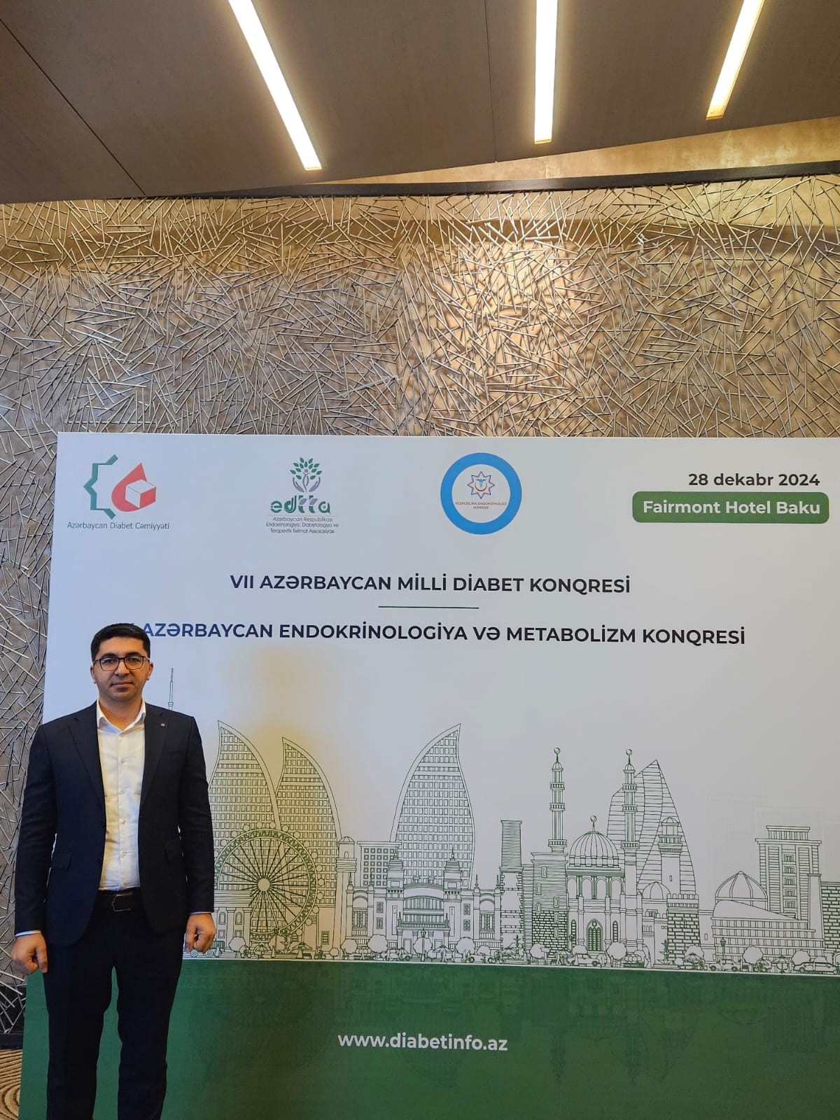 Dr. Şirvan Zəkəriyəyev — Azərbaycan Milli Diabet Konqresi, Fairmont Bakı 2024